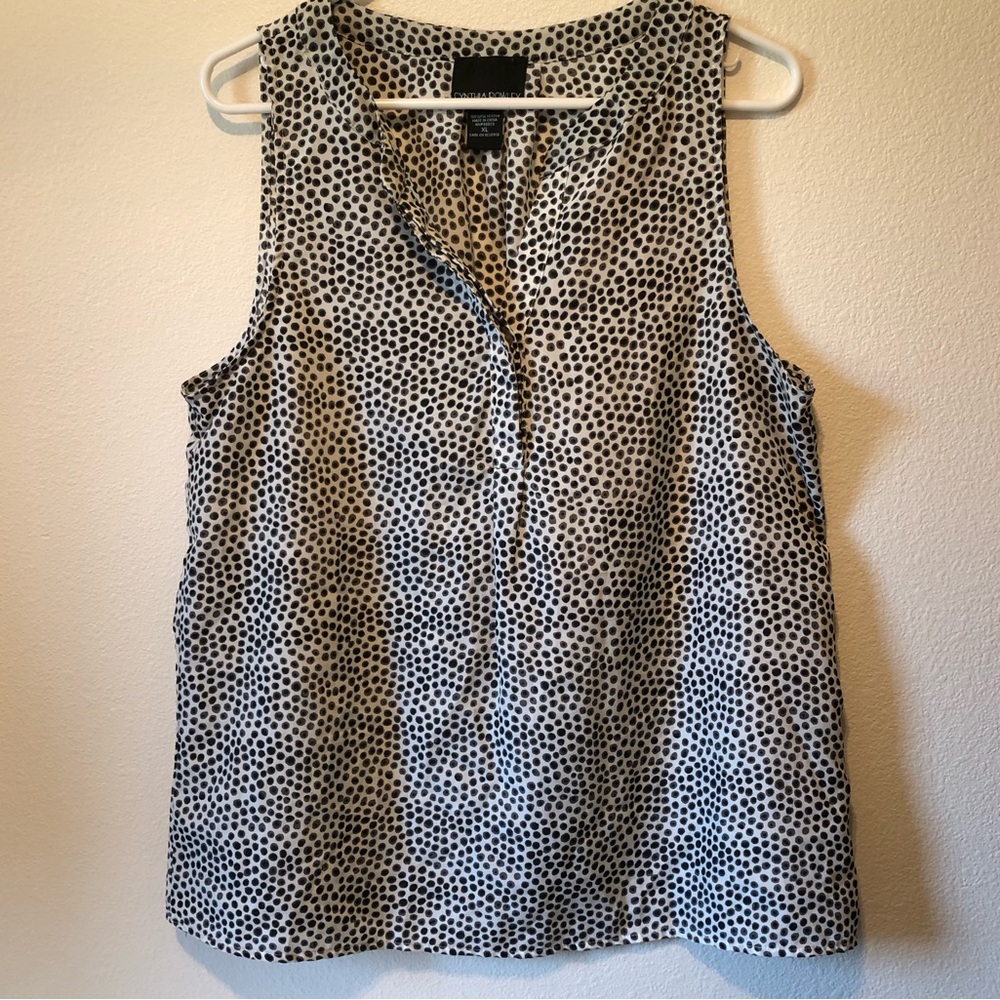 EUC Cynthia Rowley XL Sleeveless Blouse